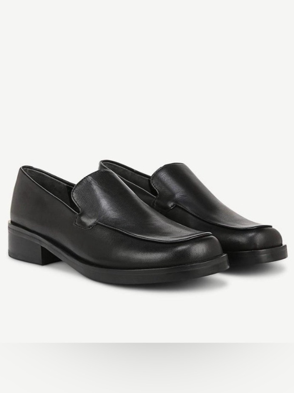 FRANCO SARTO BOCCA BLACK SLIP ON LOAFER Size 7.5 Wide Comfy